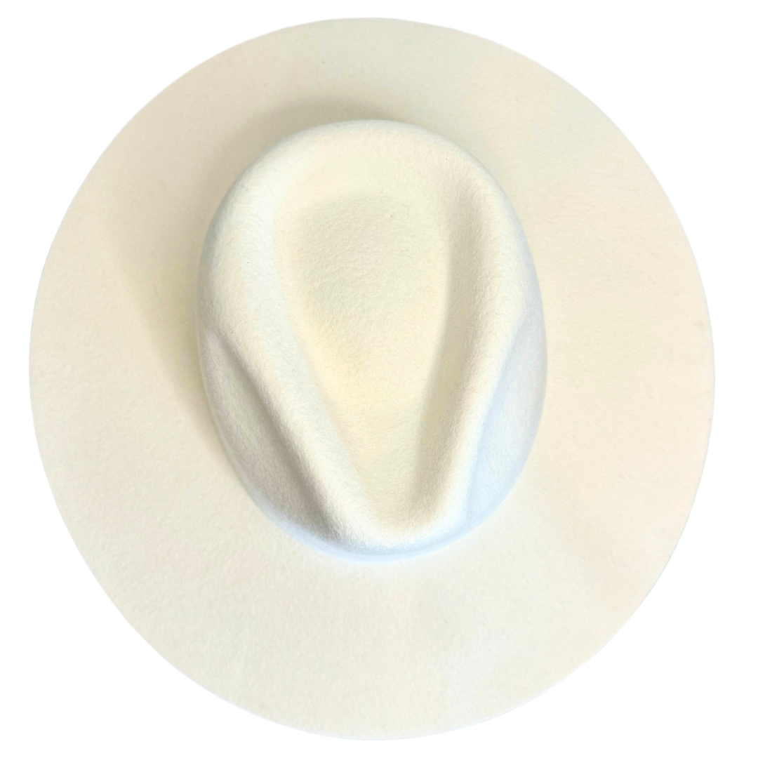 Fedora - Wide Brim (White)