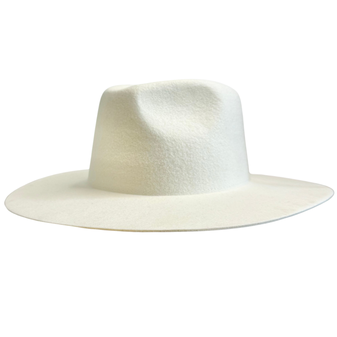 Fedora - Wide Brim (White)