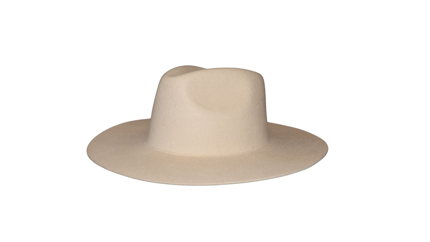 Fedora - Wide Brim (Tan)