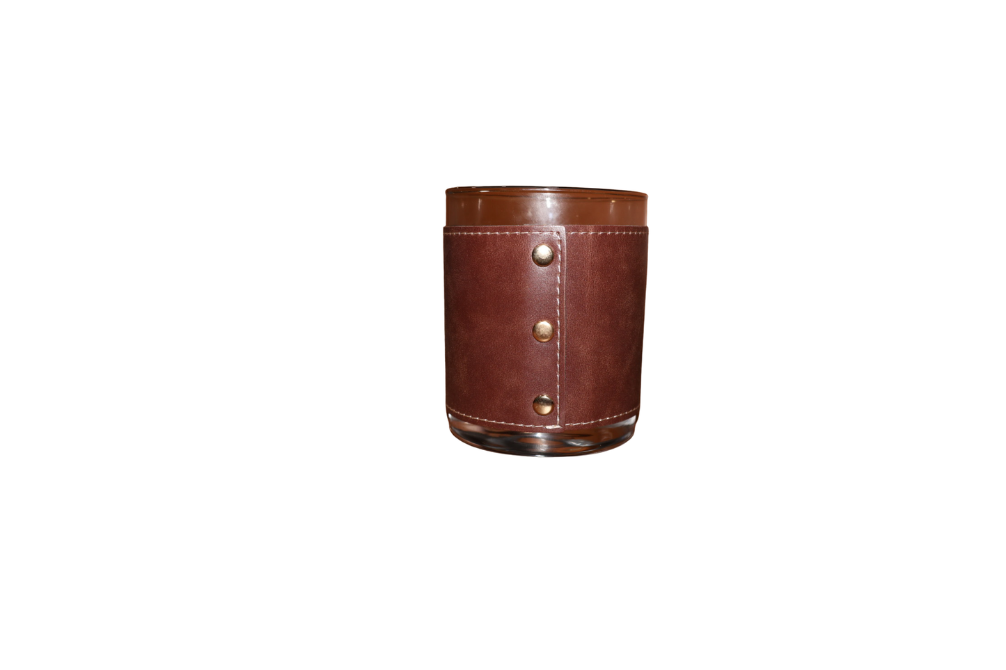 Leather-wrapped Rocks Glass