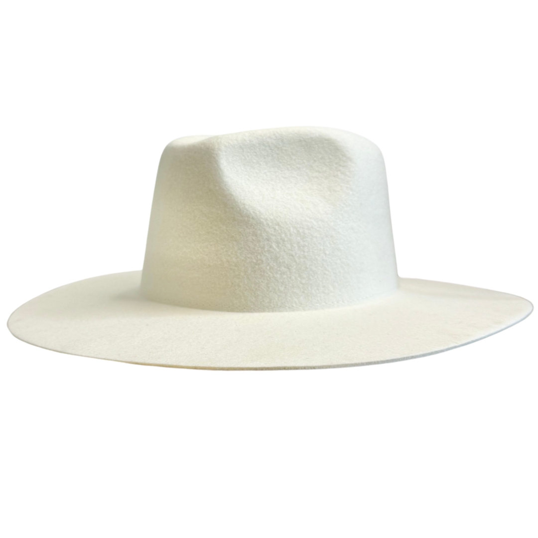 Fedora - Wide Brim (Off White)