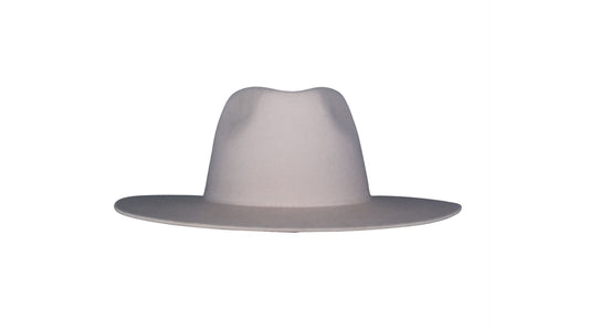 Fedora - Wide Brim (Beige/Pink)