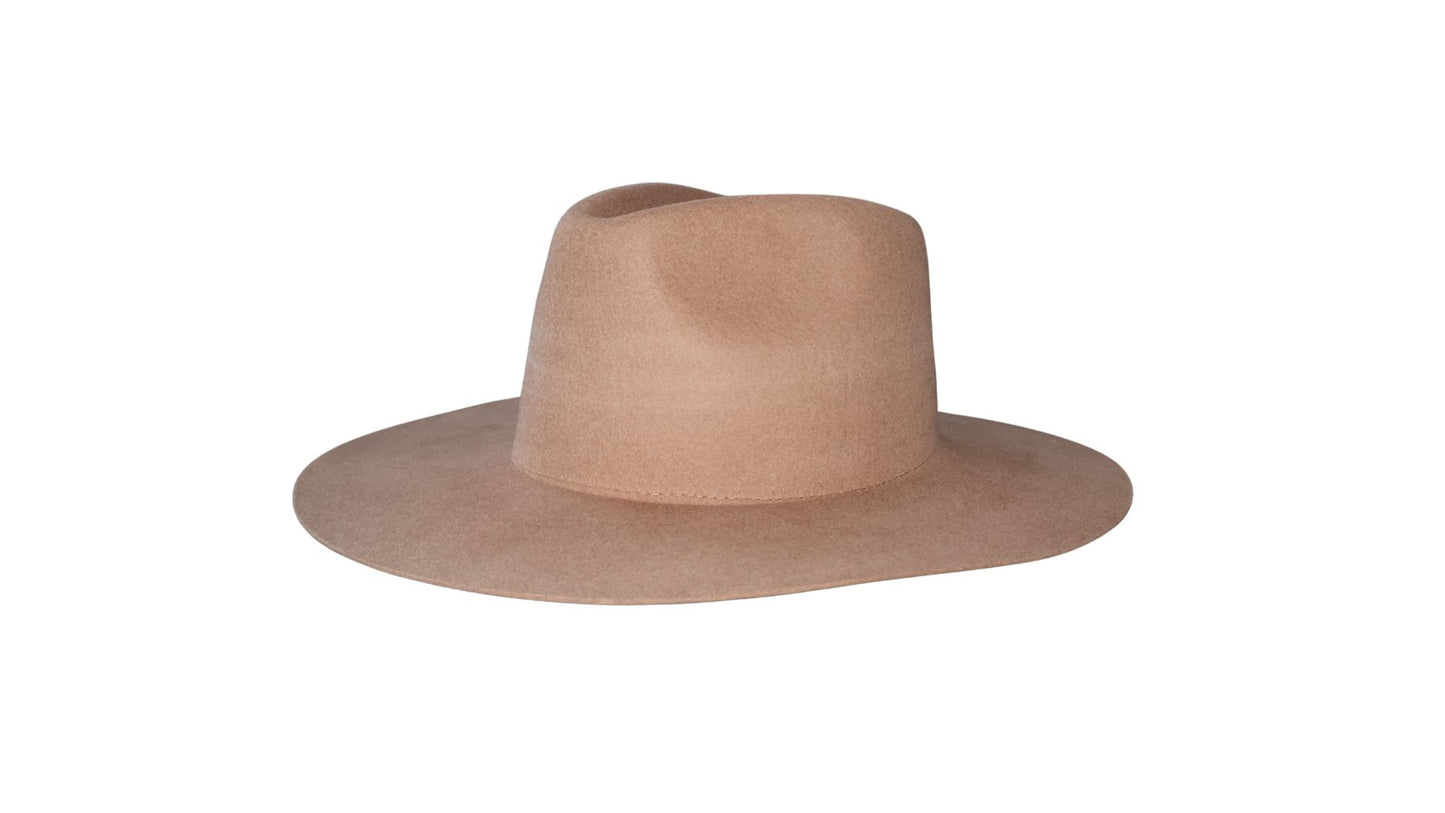 Fedora - Wide Brim (Camel Brown)