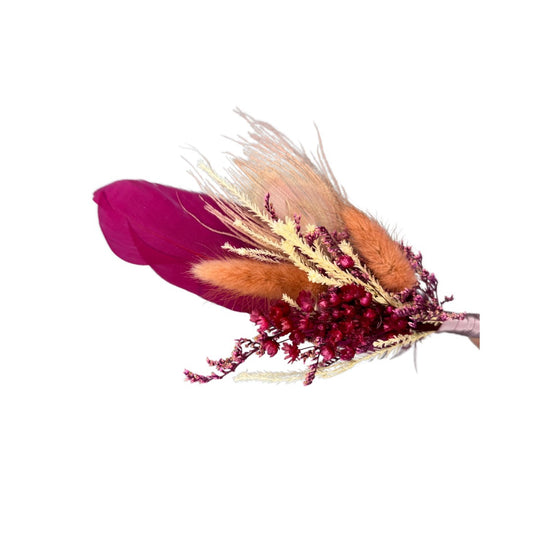 Dried Floral & Feather Bundle