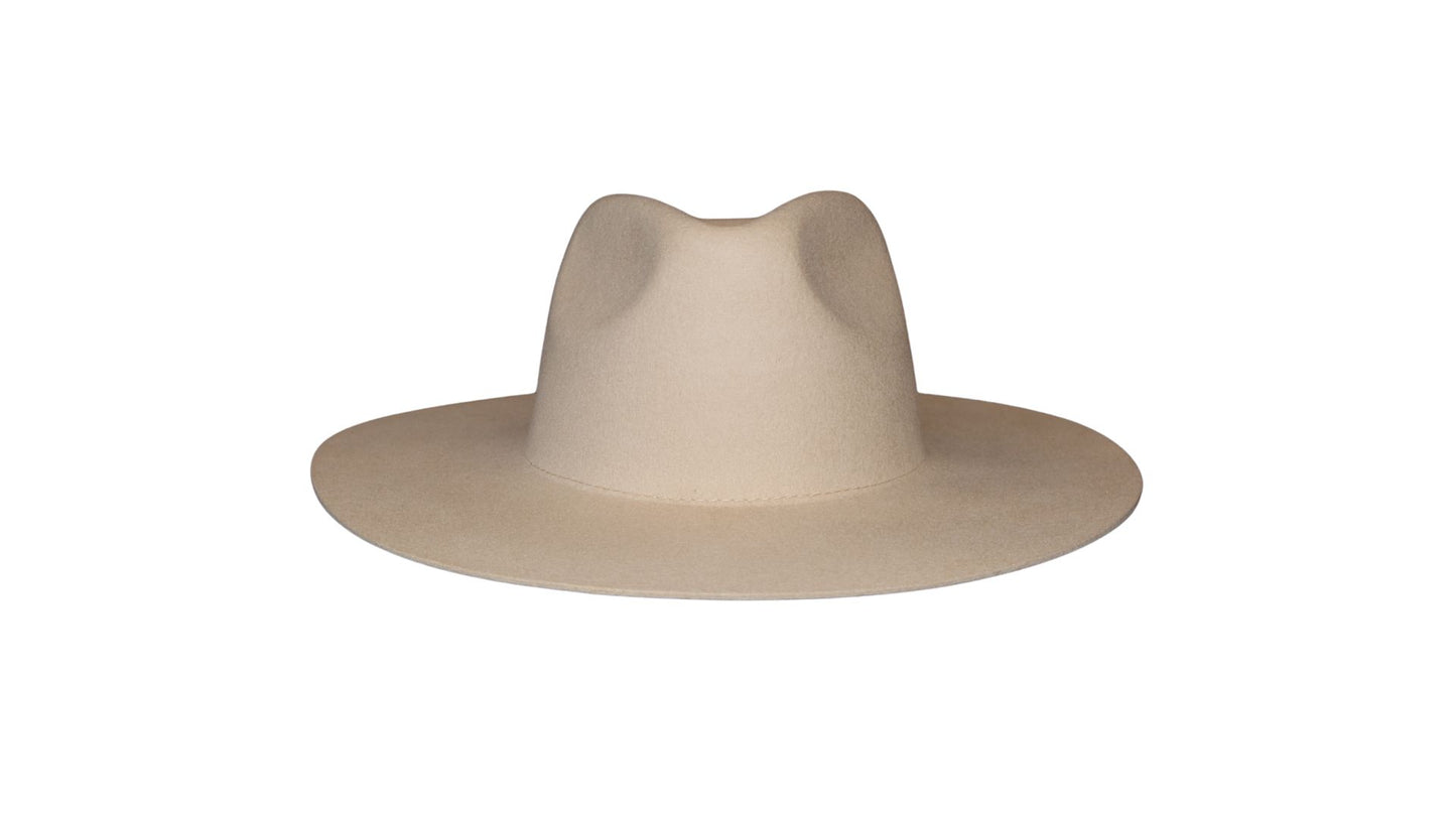 Fedora - Wide Brim (Tan)